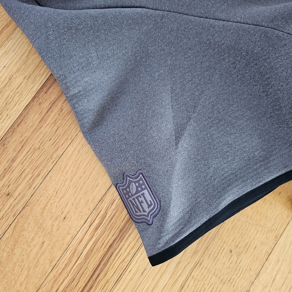 Nike NFL ONFIELD Apparel Hooded Short Sleeve Sweatshirt Material Pullover - Picture 3 of 6